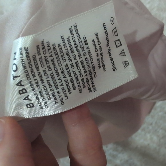 NWT Aritzia Babaton Elegant Blush Pink Wrap maxi Dress Large - Picture 9 of 9